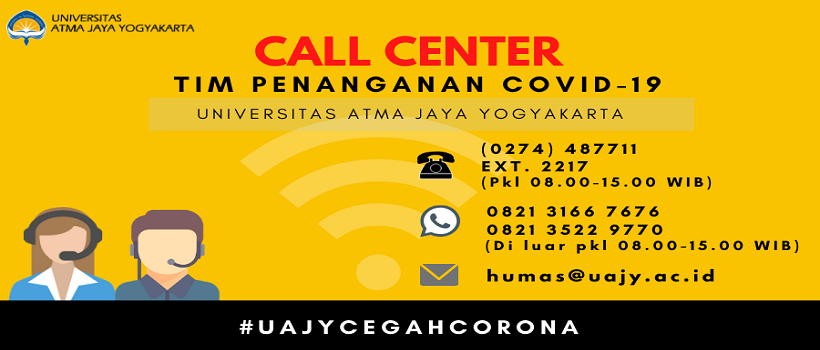 Covid-19 Call Center Universitas Atma Jaya Yogyakarta